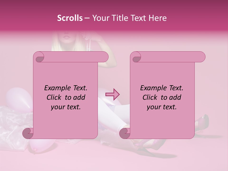 Doll Woman Retro PowerPoint Template