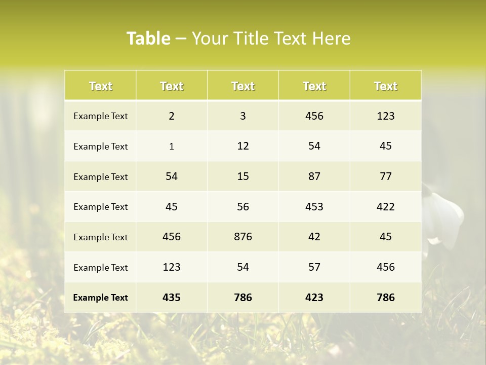 Sparkle Plant Spring PowerPoint Template