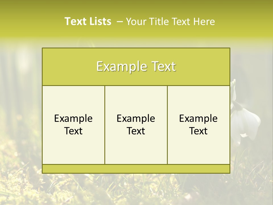 Sparkle Plant Spring PowerPoint Template