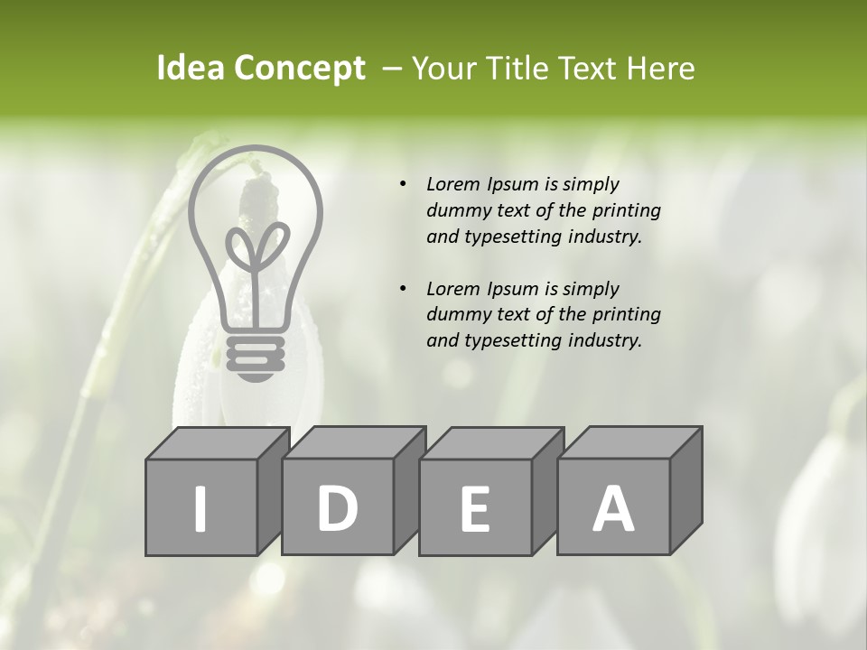 Scintillate Plant Grass PowerPoint Template