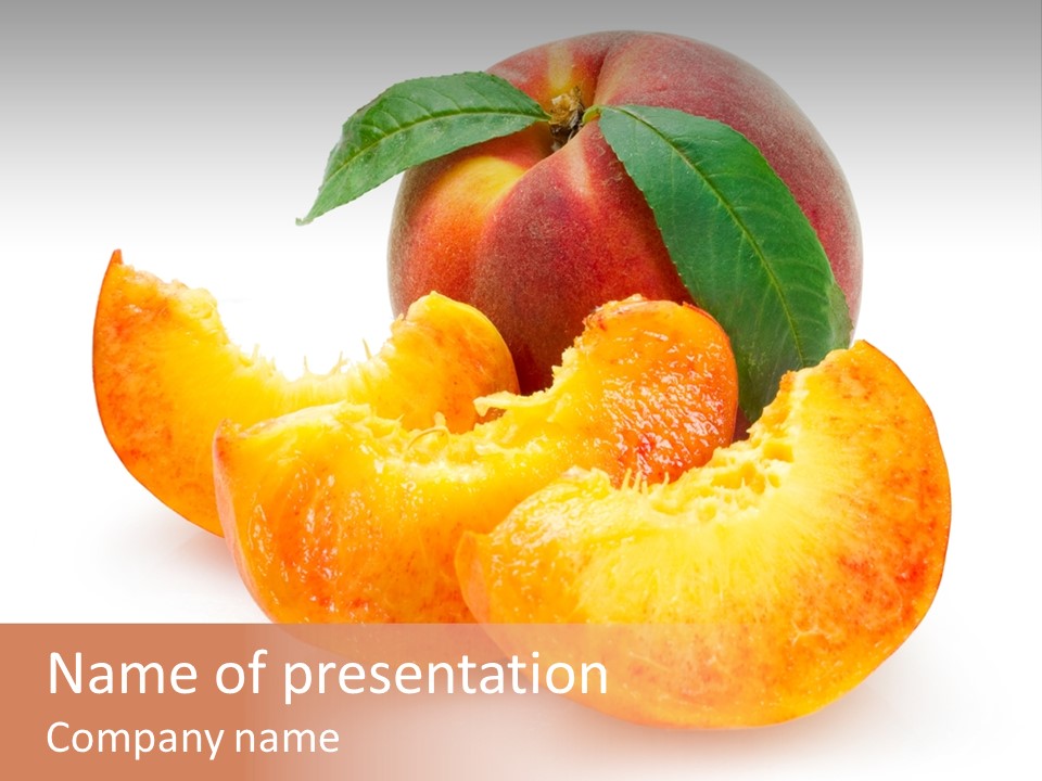 Dessert Orange One PowerPoint Template