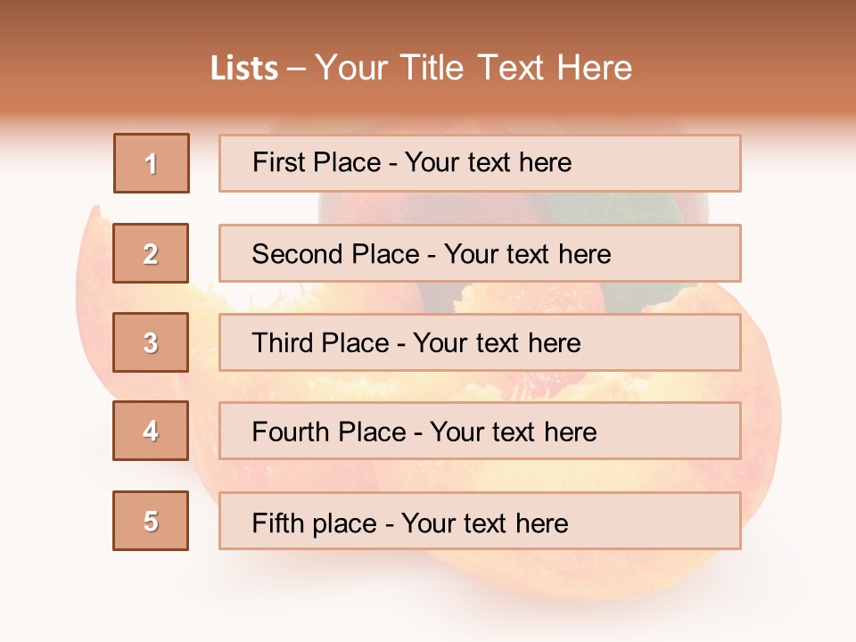 Dessert Orange One PowerPoint Template