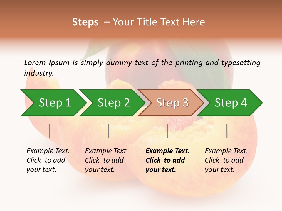Dessert Orange One PowerPoint Template
