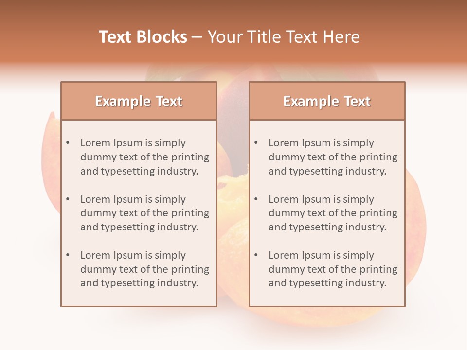 Dessert Orange One PowerPoint Template