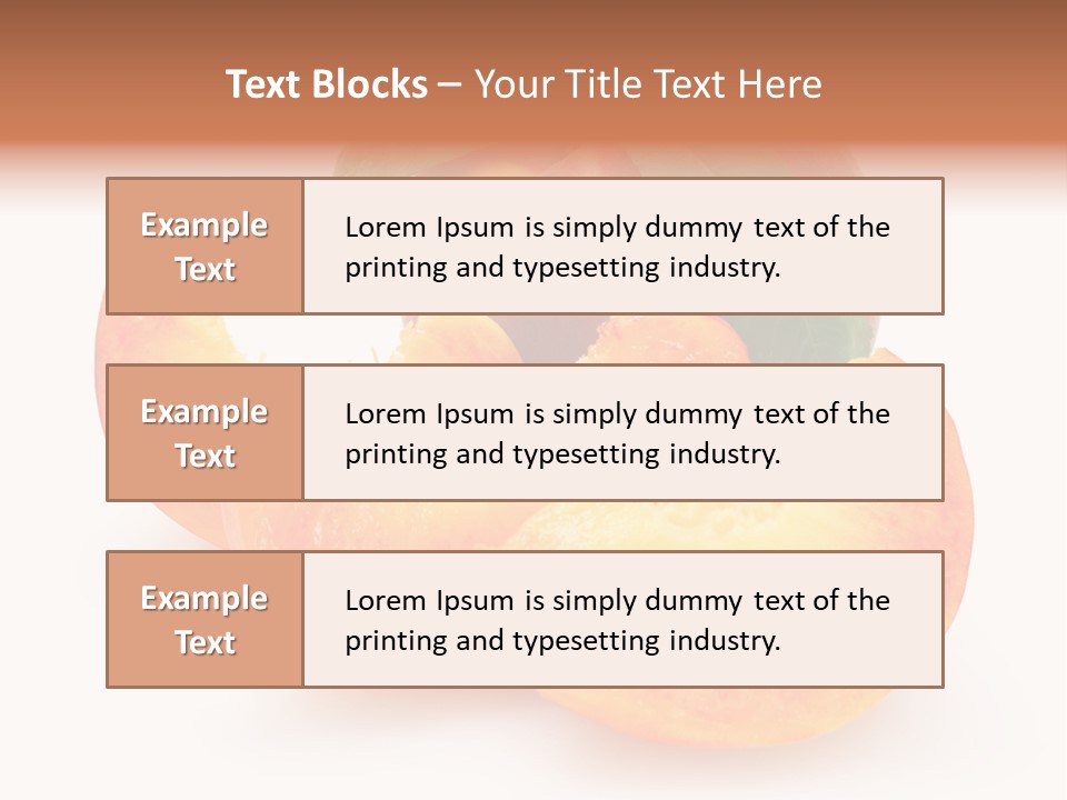Dessert Orange One PowerPoint Template