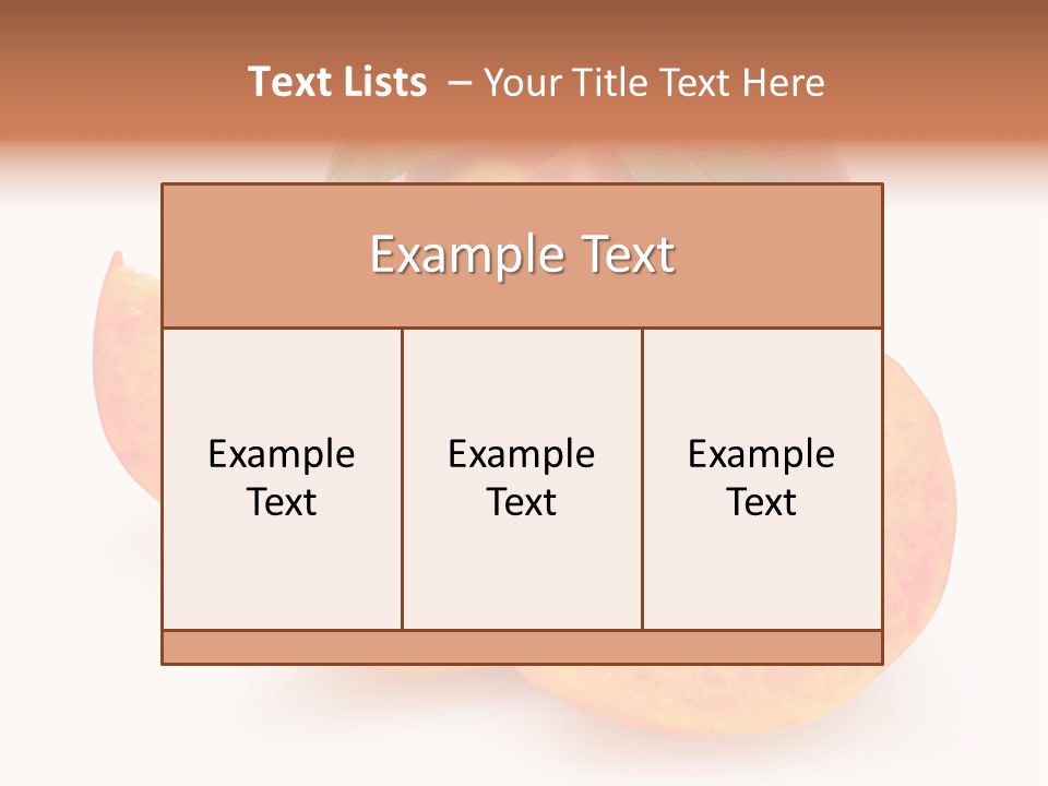 Dessert Orange One PowerPoint Template