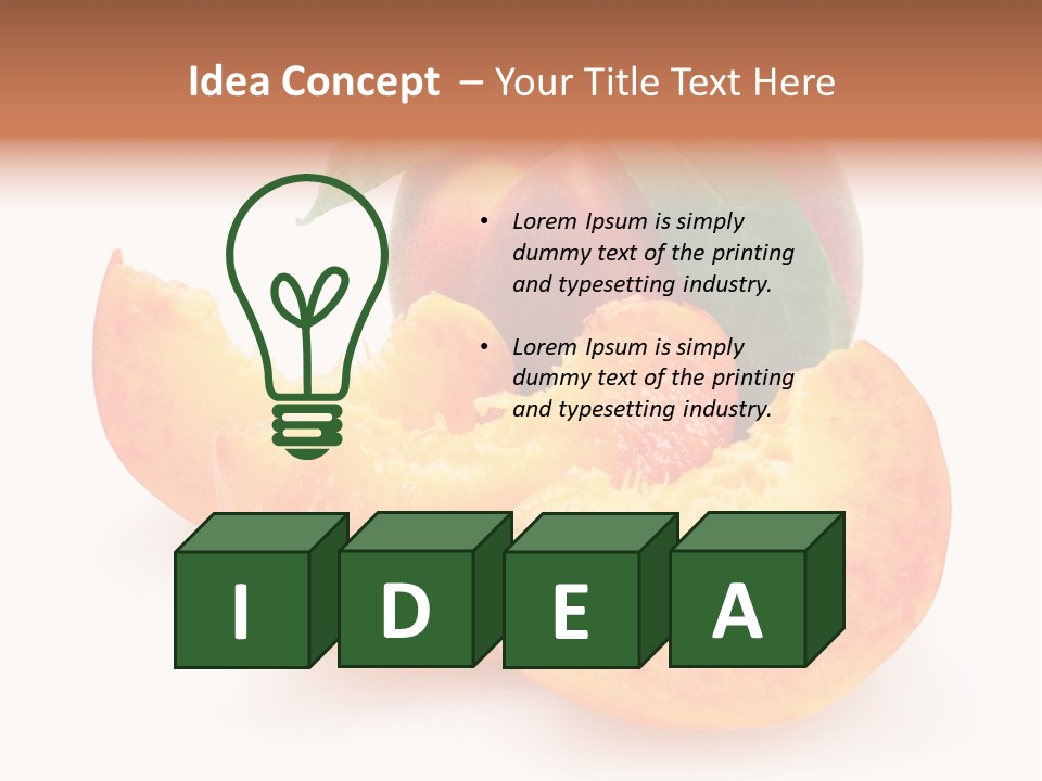 Dessert Orange One PowerPoint Template