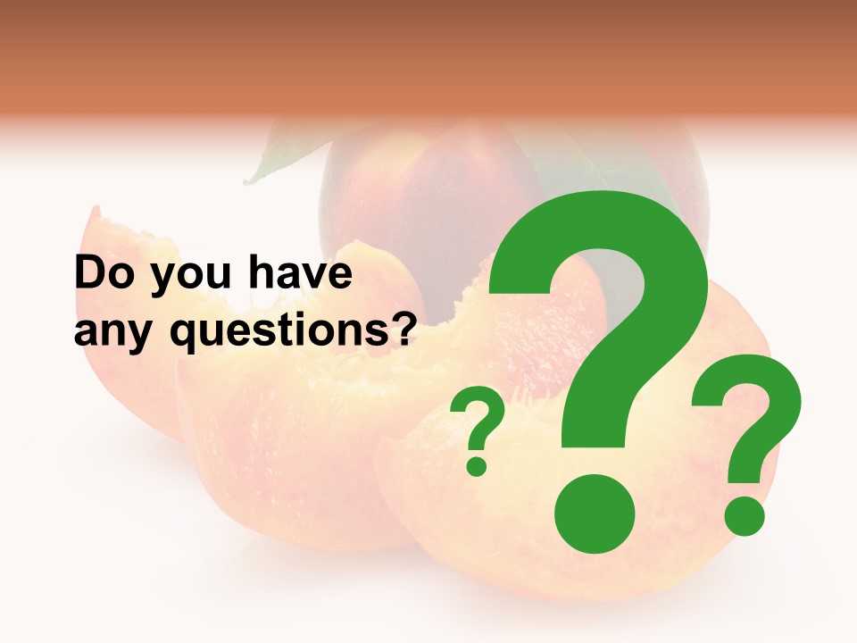 Dessert Orange One PowerPoint Template