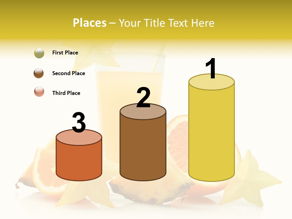 Isolated Fruit Exotic PowerPoint Template