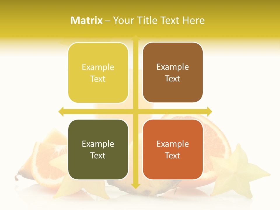 Isolated Fruit Exotic PowerPoint Template