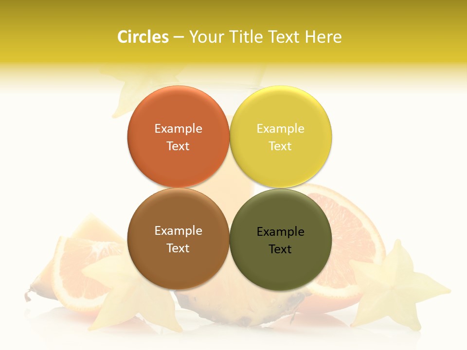 Isolated Fruit Exotic PowerPoint Template