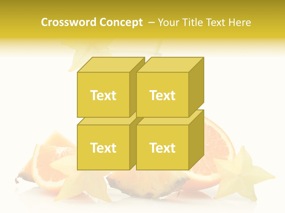 Isolated Fruit Exotic PowerPoint Template