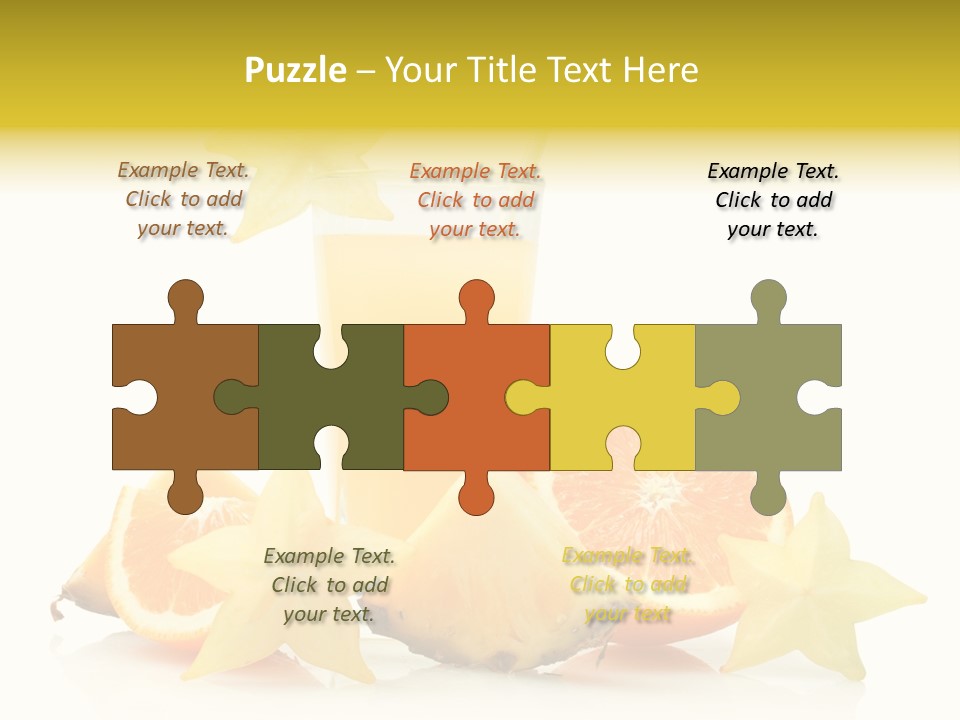 Isolated Fruit Exotic PowerPoint Template