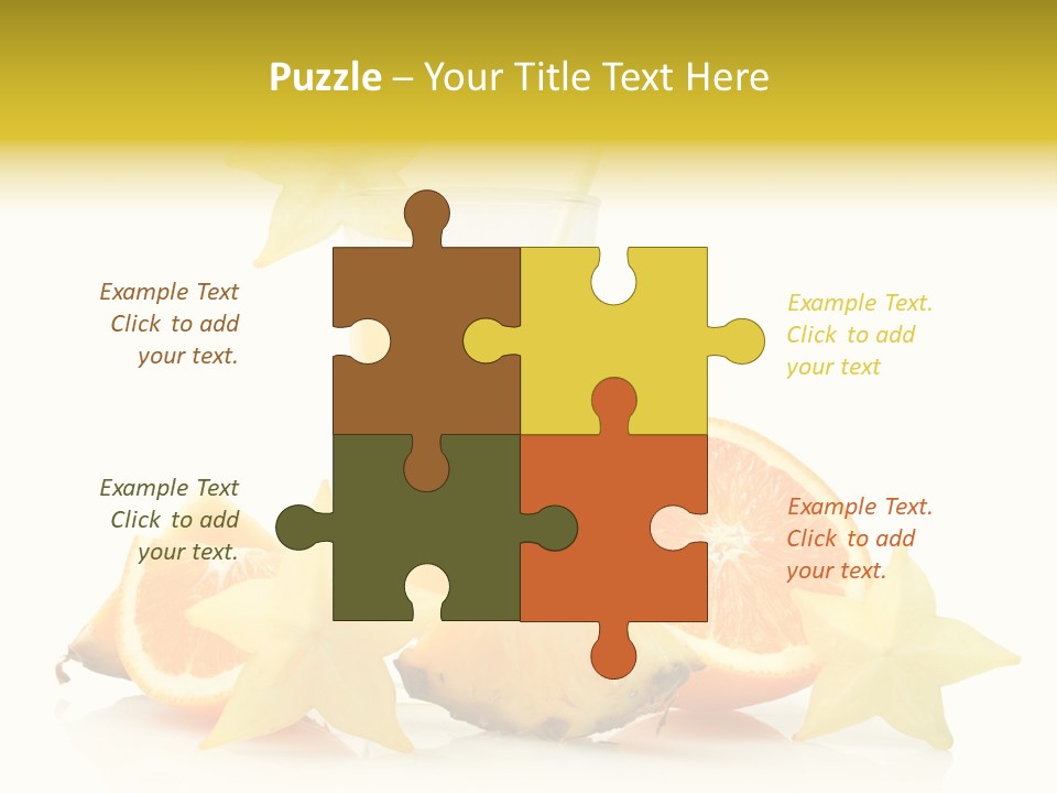 Isolated Fruit Exotic PowerPoint Template