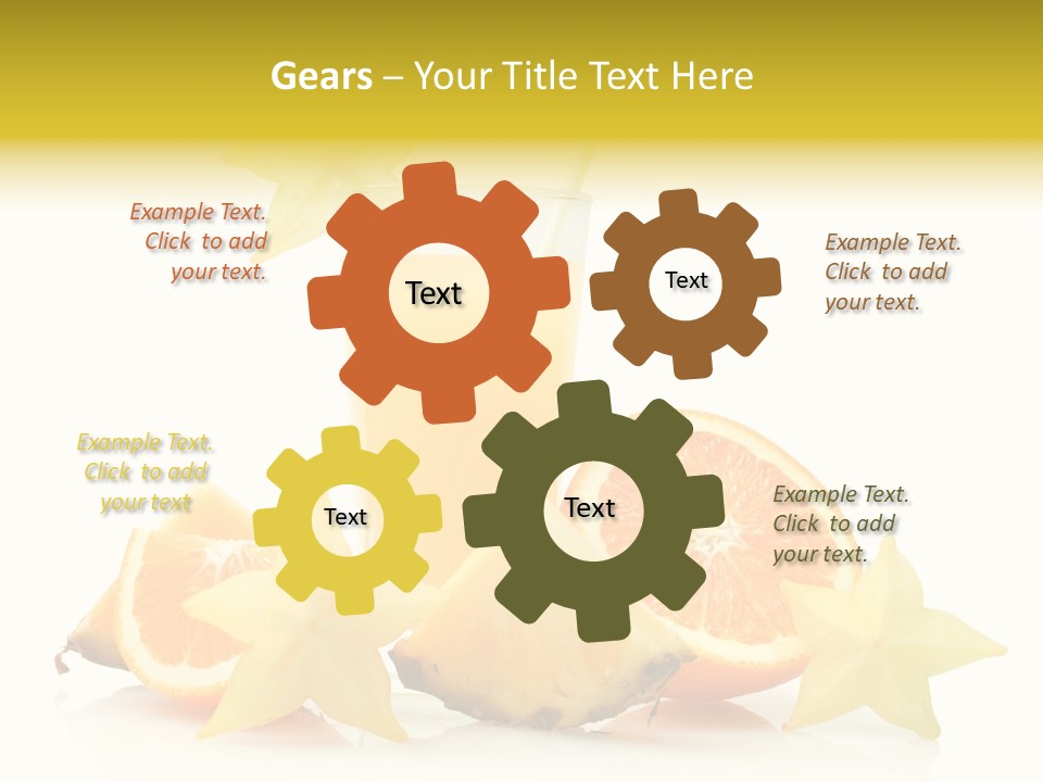 Isolated Fruit Exotic PowerPoint Template