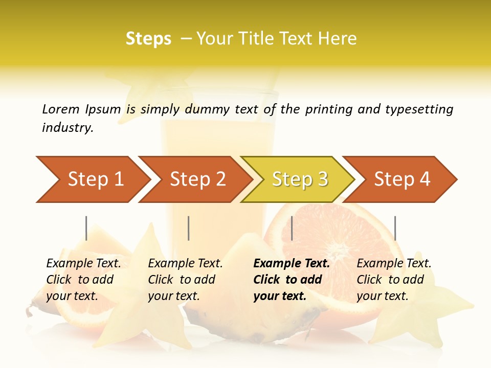 Isolated Fruit Exotic PowerPoint Template