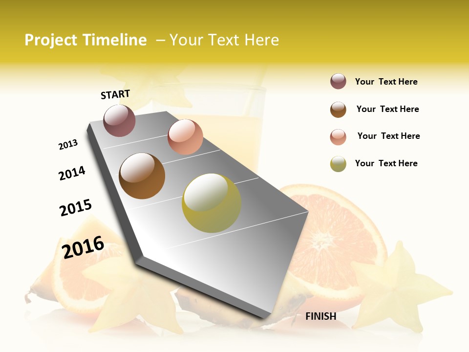 Isolated Fruit Exotic PowerPoint Template