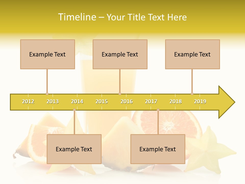 Isolated Fruit Exotic PowerPoint Template
