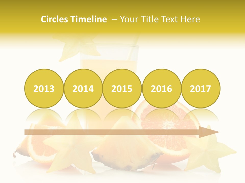 Isolated Fruit Exotic PowerPoint Template