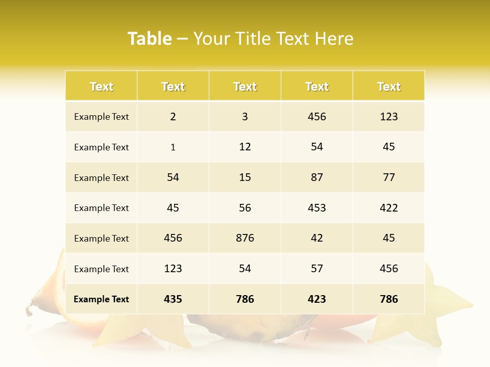Isolated Fruit Exotic PowerPoint Template