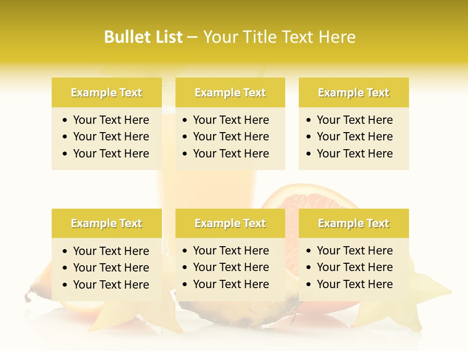 Isolated Fruit Exotic PowerPoint Template