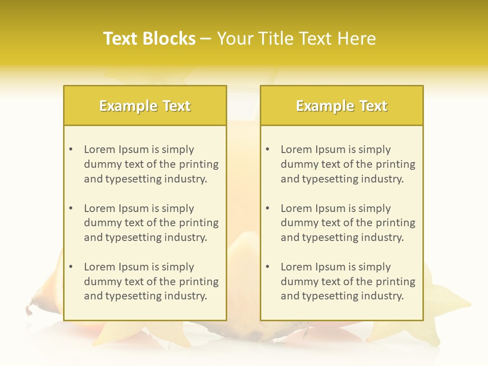 Isolated Fruit Exotic PowerPoint Template