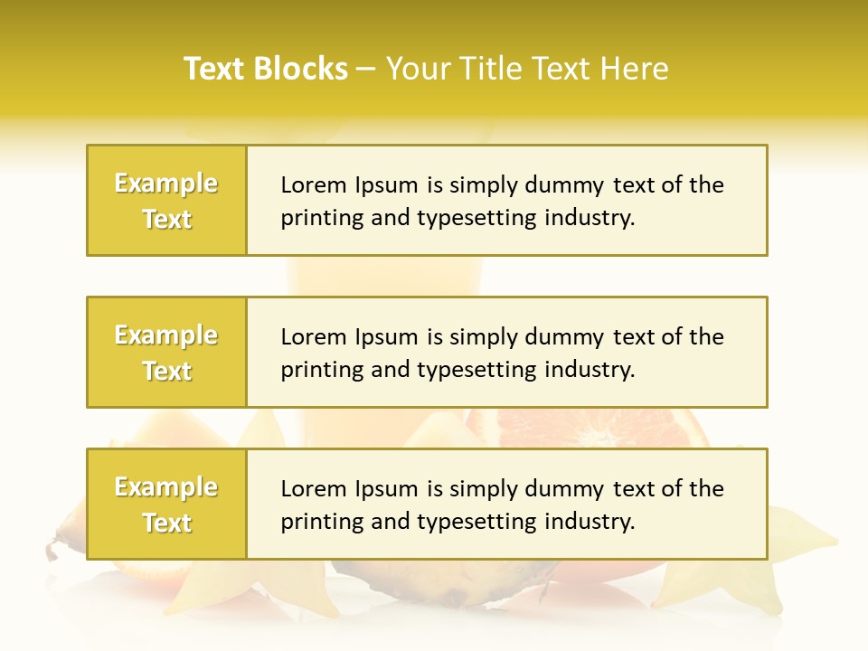 Isolated Fruit Exotic PowerPoint Template