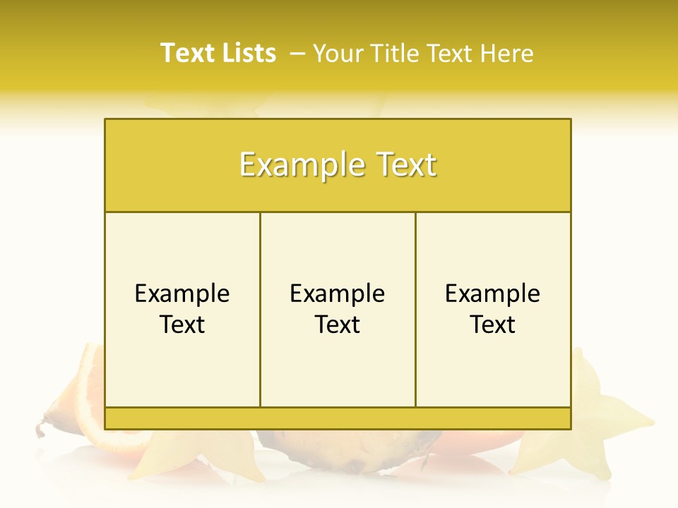 Isolated Fruit Exotic PowerPoint Template