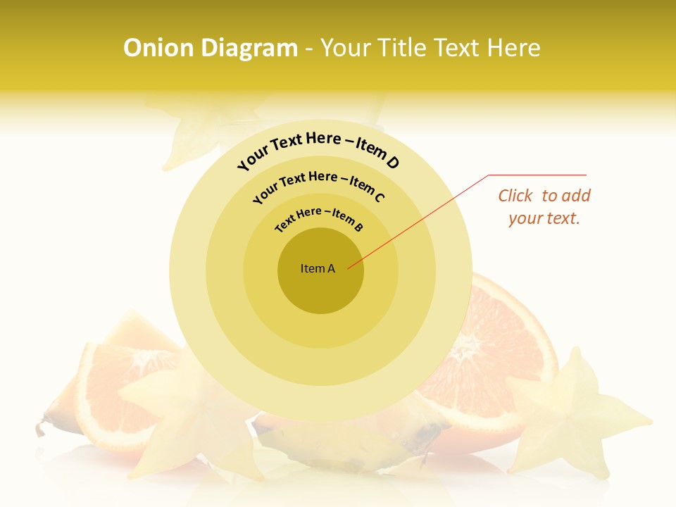 Isolated Fruit Exotic PowerPoint Template