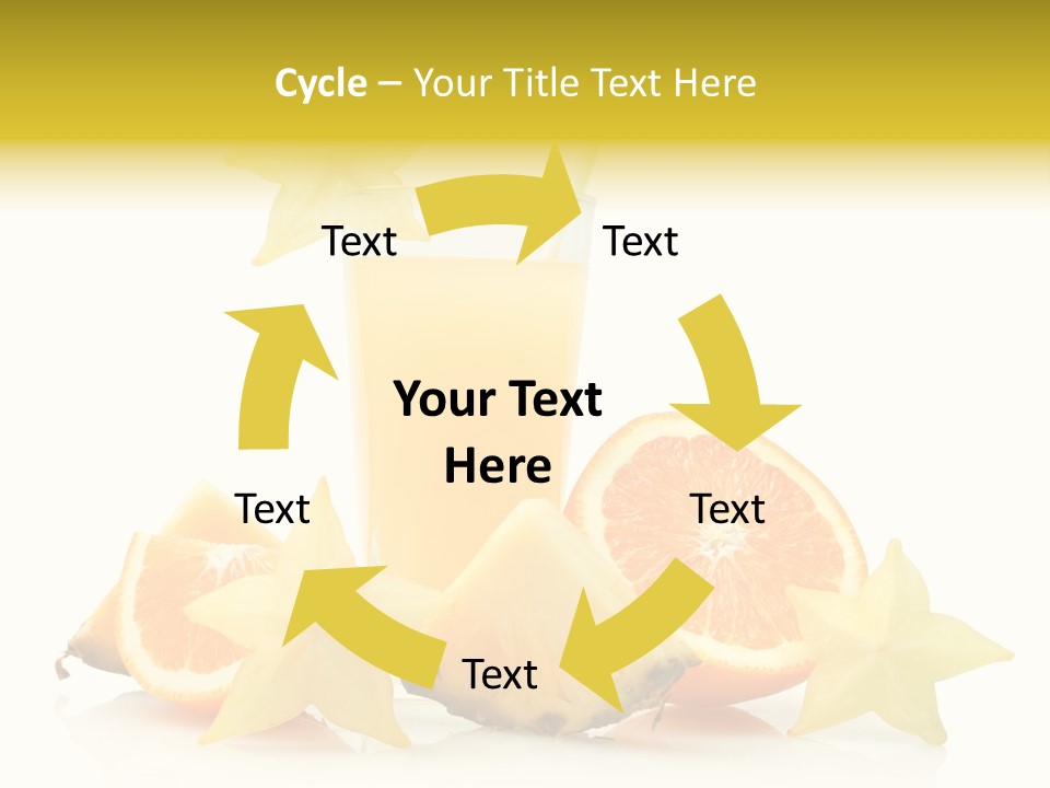 Isolated Fruit Exotic PowerPoint Template