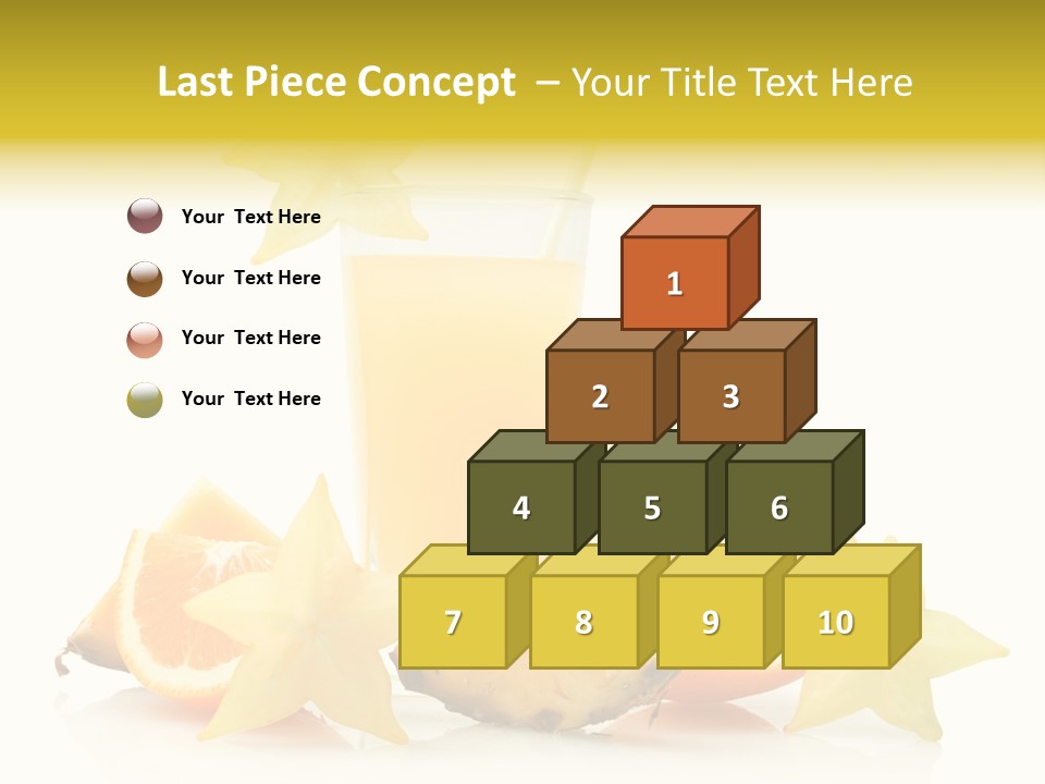 Isolated Fruit Exotic PowerPoint Template