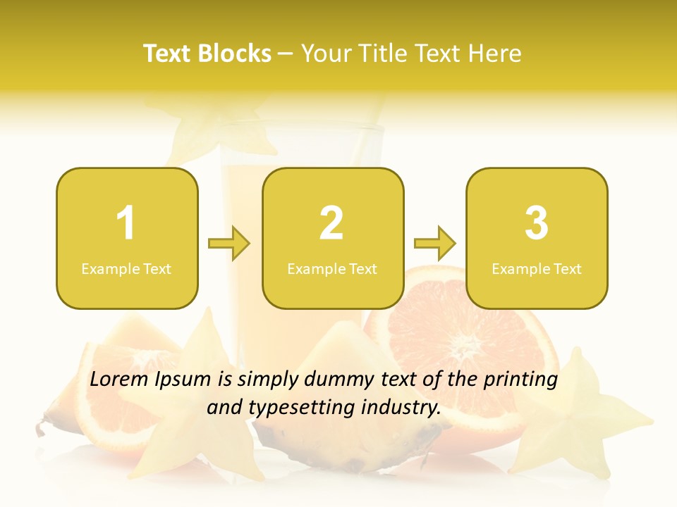 Isolated Fruit Exotic PowerPoint Template