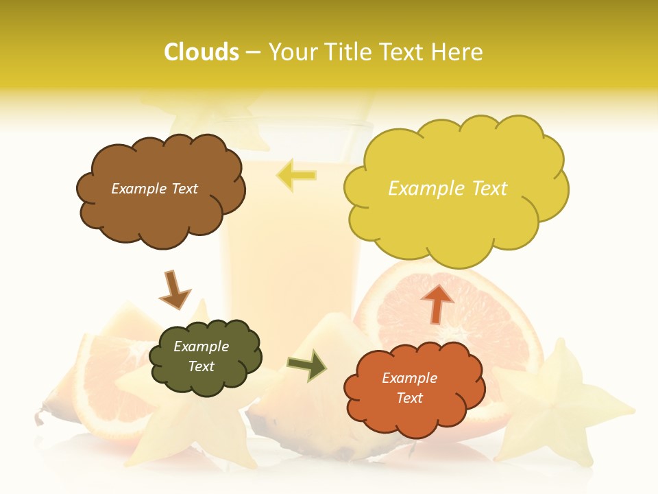 Isolated Fruit Exotic PowerPoint Template