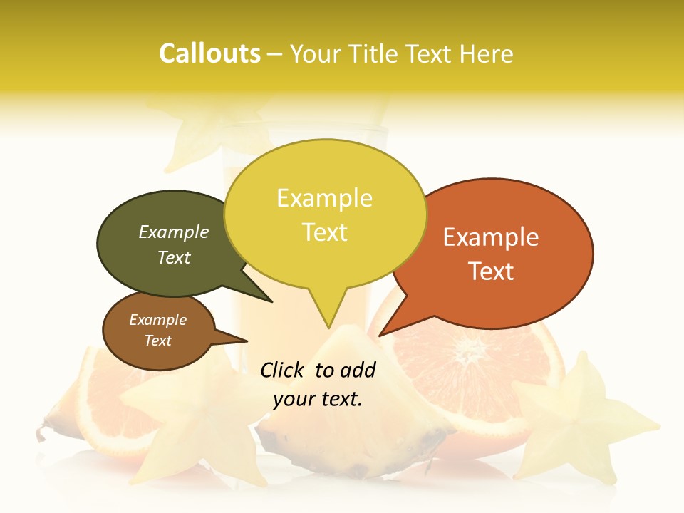 Isolated Fruit Exotic PowerPoint Template
