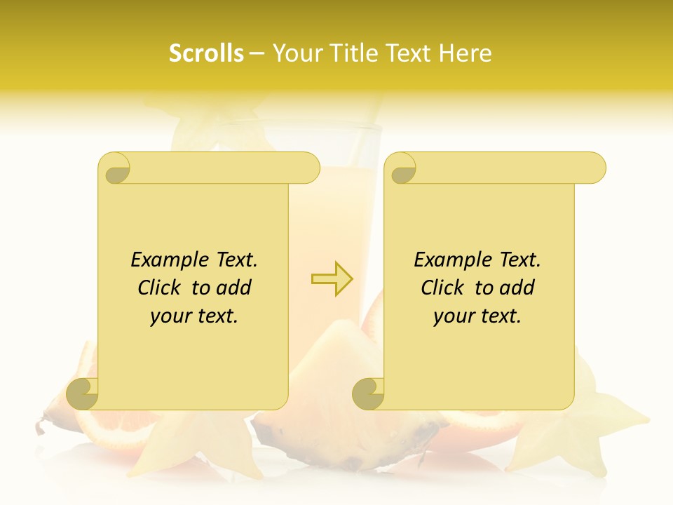 Isolated Fruit Exotic PowerPoint Template
