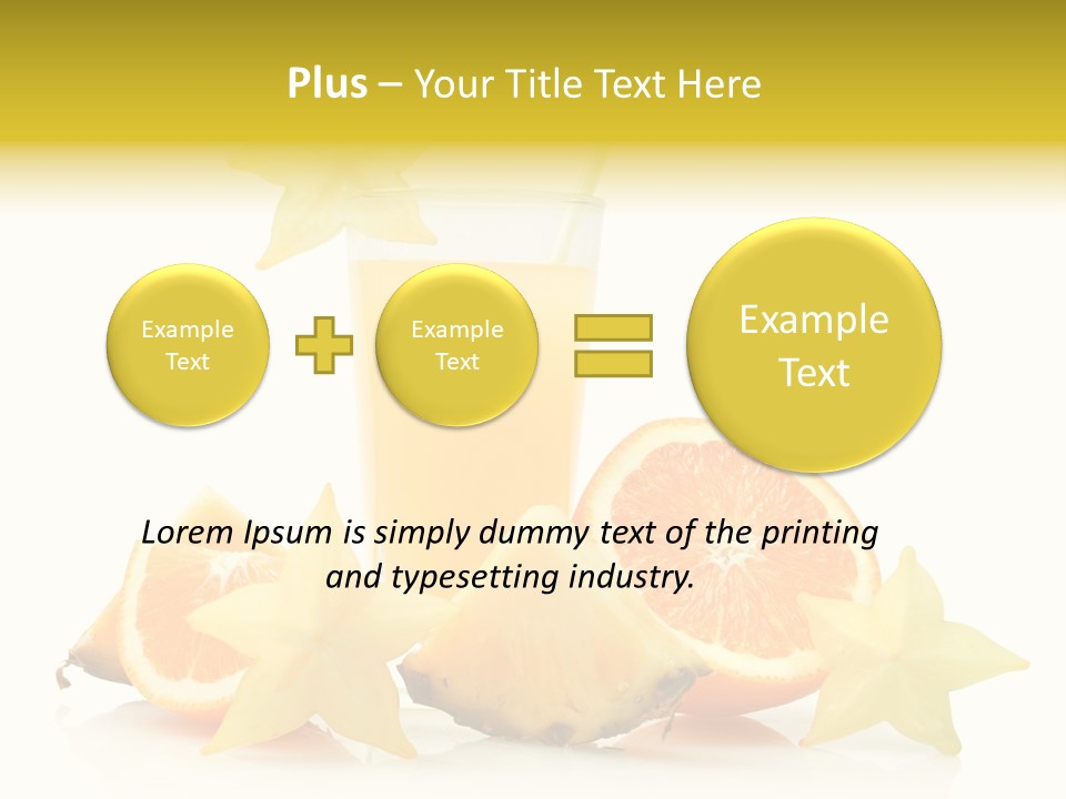 Isolated Fruit Exotic PowerPoint Template