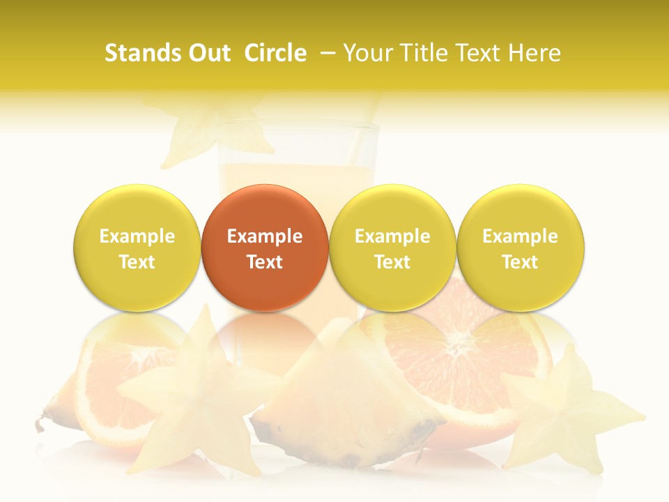 Isolated Fruit Exotic PowerPoint Template