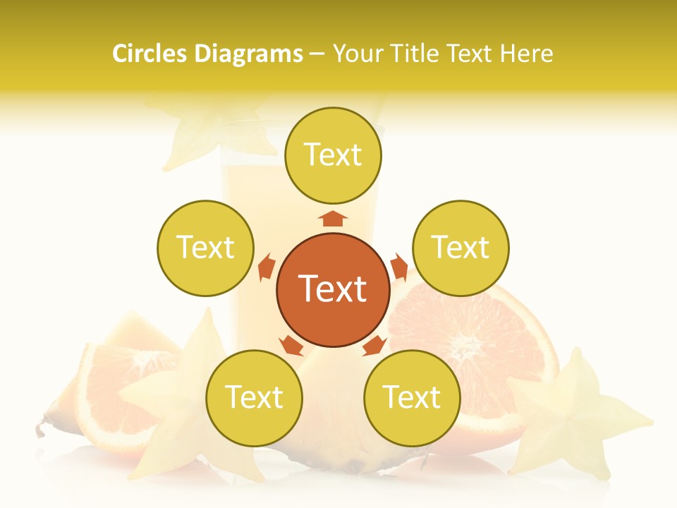 Isolated Fruit Exotic PowerPoint Template