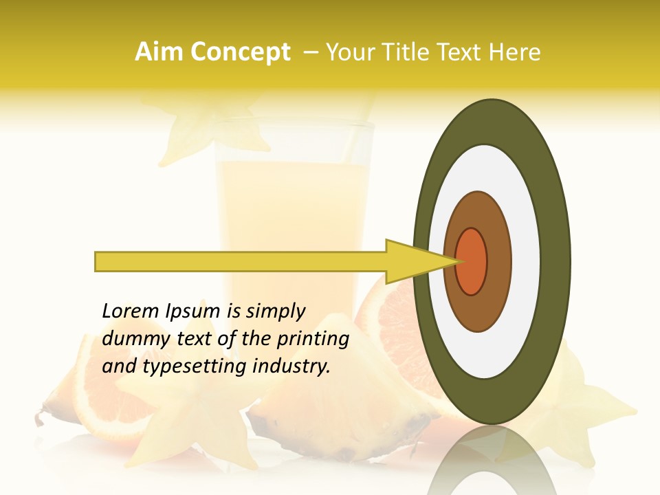 Isolated Fruit Exotic PowerPoint Template