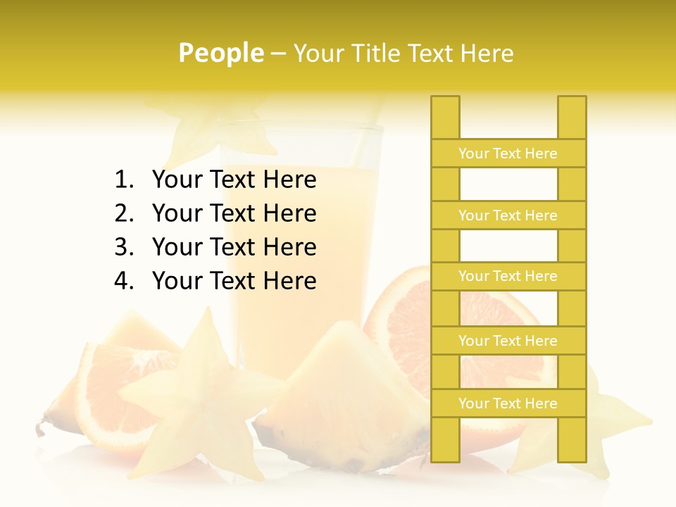 Isolated Fruit Exotic PowerPoint Template