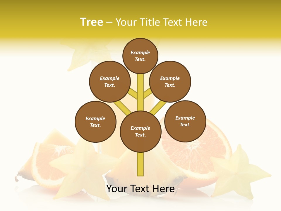 Isolated Fruit Exotic PowerPoint Template