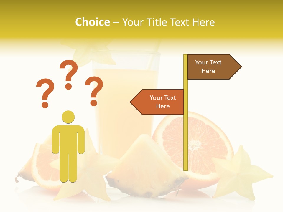 Isolated Fruit Exotic PowerPoint Template