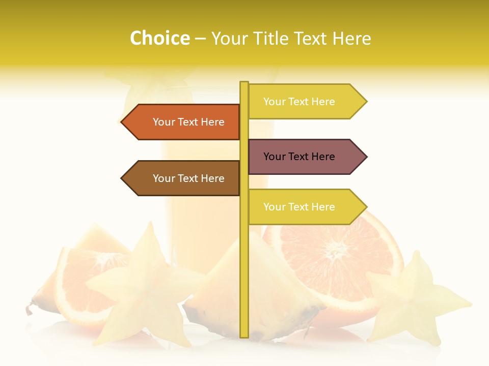 Isolated Fruit Exotic PowerPoint Template