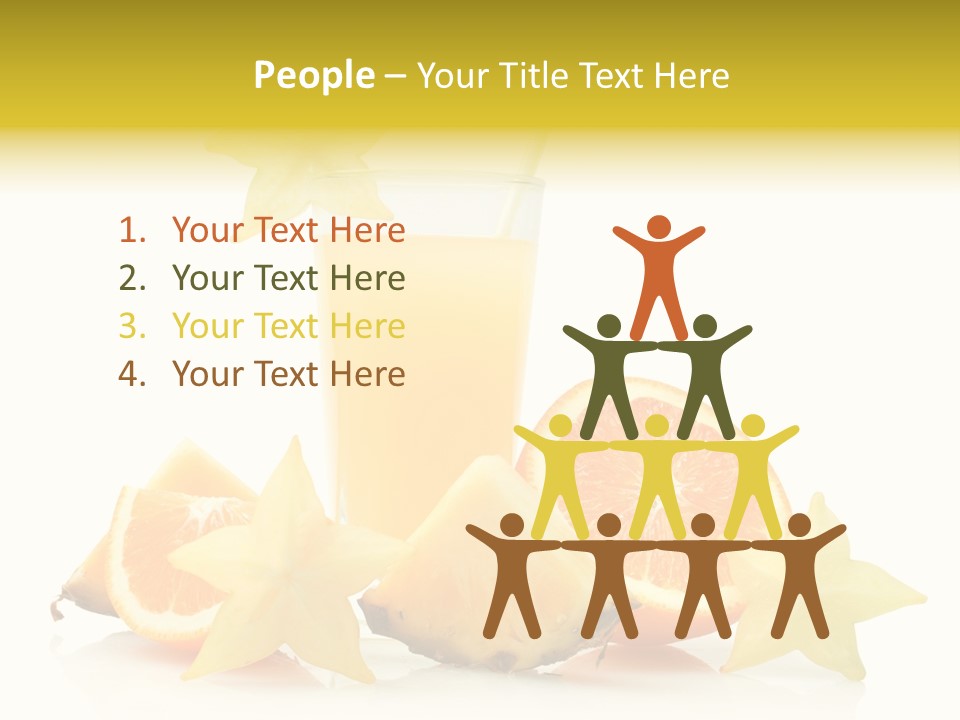 Isolated Fruit Exotic PowerPoint Template