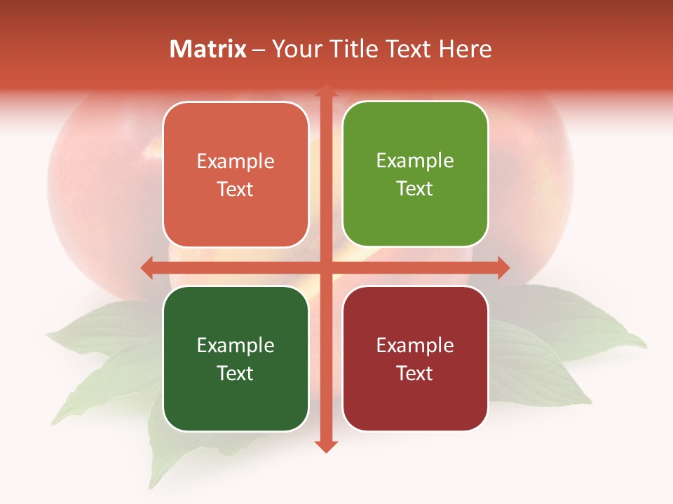 Vitamin Diet Leaf PowerPoint Template