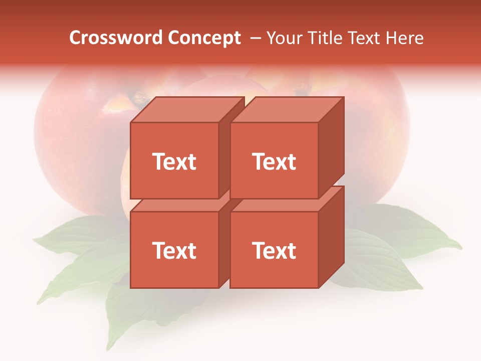 Vitamin Diet Leaf PowerPoint Template