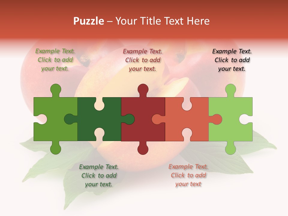 Vitamin Diet Leaf PowerPoint Template