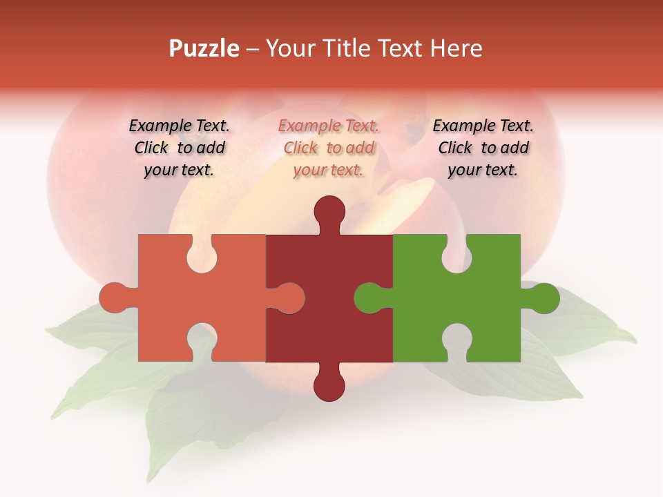 Vitamin Diet Leaf PowerPoint Template