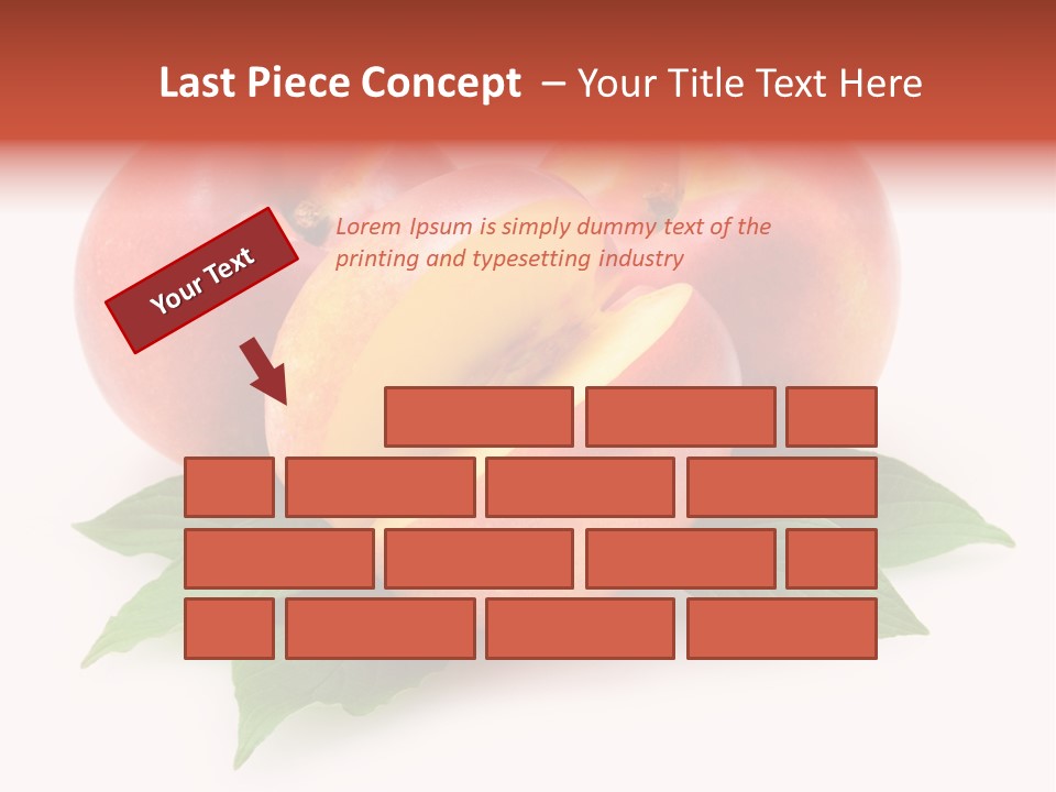 Vitamin Diet Leaf PowerPoint Template
