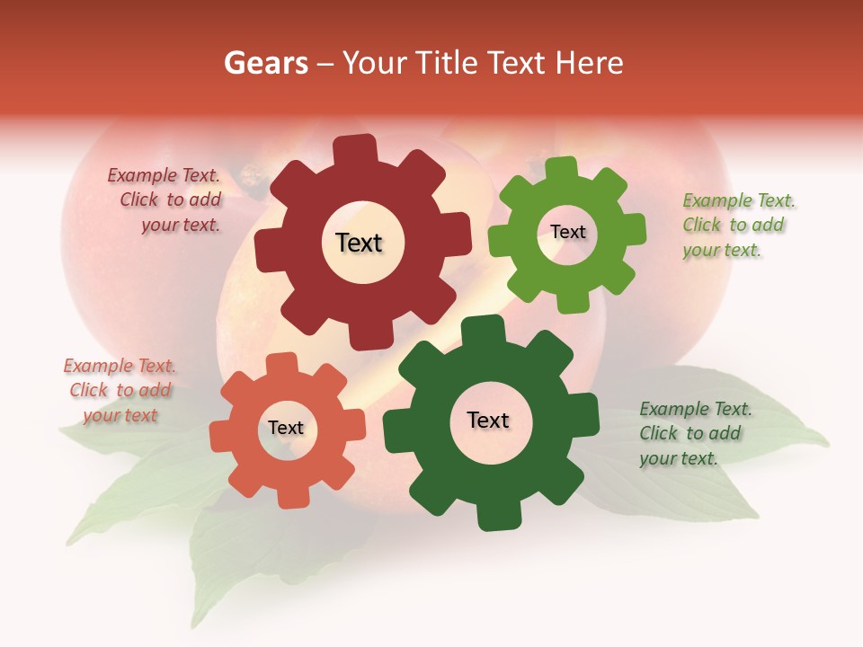 Vitamin Diet Leaf PowerPoint Template